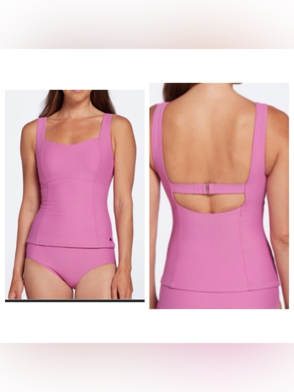 NWT Calia High Support PowerSculpt Tankini swimsuit top size medium